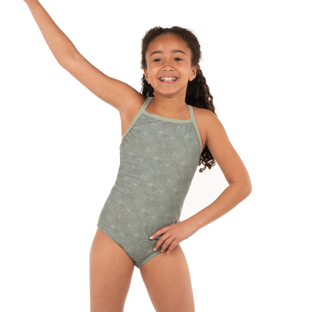 Taylor - Youth Thin Strap One Piece Swimsuit